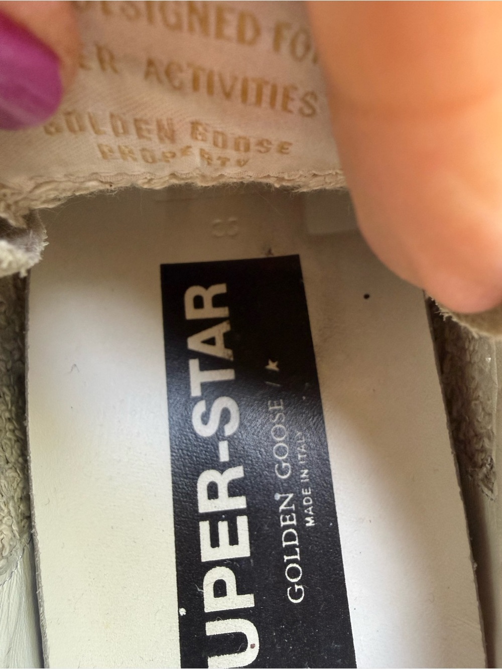 Golden Goose Superstar Low top Sneakers in Black Croc Embossed Leather - Picture 6 of 7